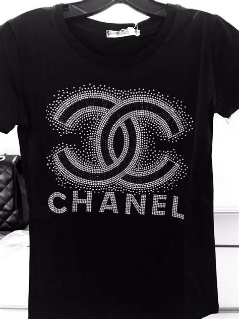 chanel black blouse with collar|chanel tee shirts.